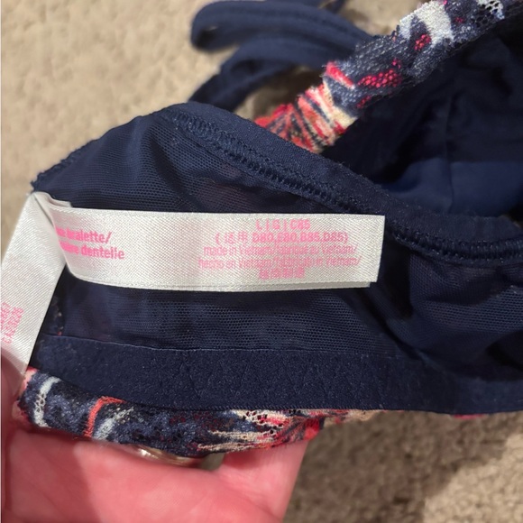 PINK Floral Strappy Lace Bralette - Picture 4 of 4